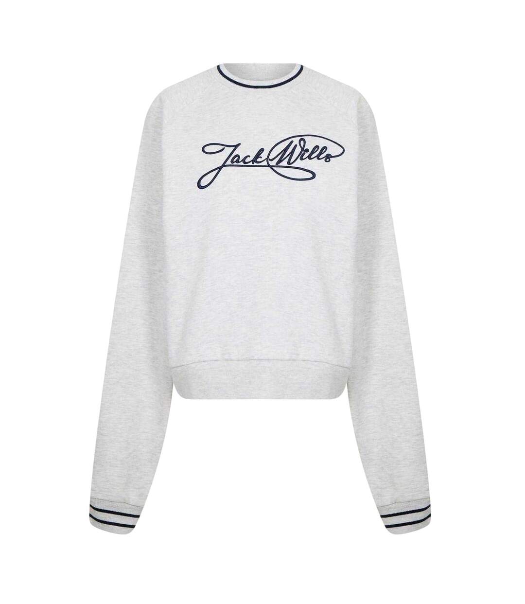Sweat Manches Longues Femme Gris Clair Chiné Jack Wills-1