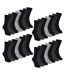 7 Pack Mens Classic Suit Socks - Soft Breathable Plain Dress Socks-1