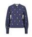 Sweat Ejusta1 Femme Bleu Foncé Boss-1
