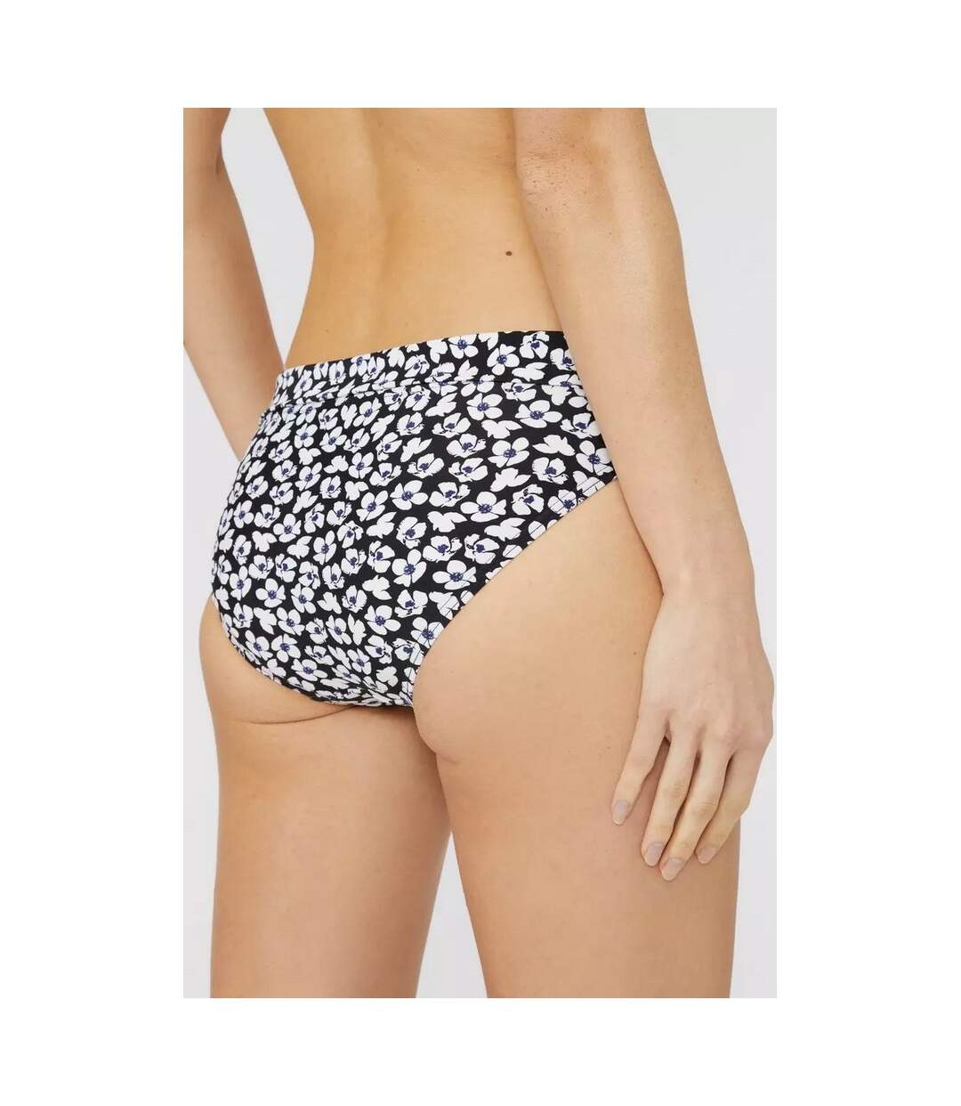 Womens/ladies ditsy print bikini bottoms black Debenhams