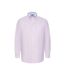 Mens D555 Richard Oxford Kingsize Tall Long-sleeved Shirt Pink Duke-1