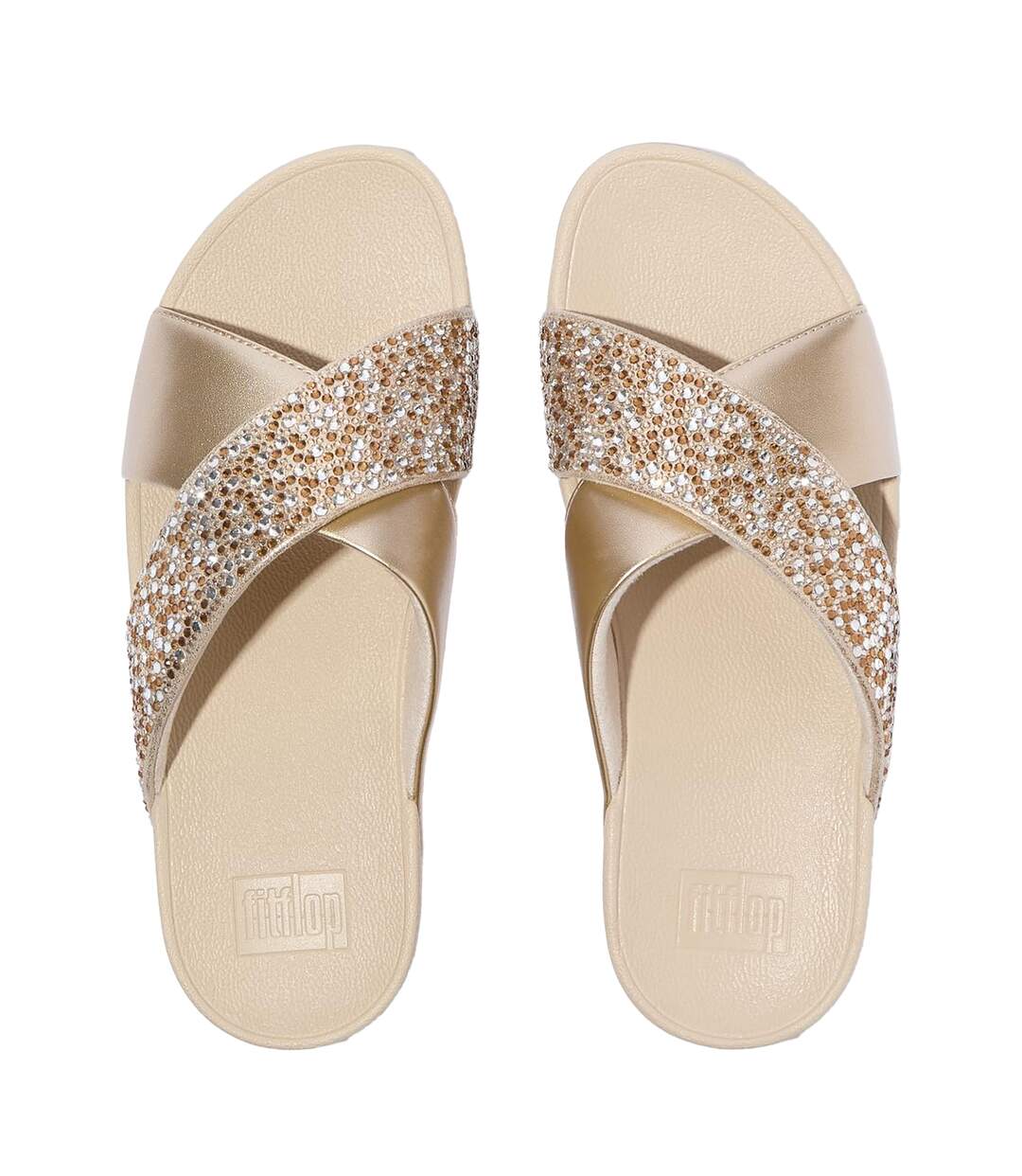 Sandales Motif/style Cristal Lulu Femme Blanc Cassé FitFlop-3