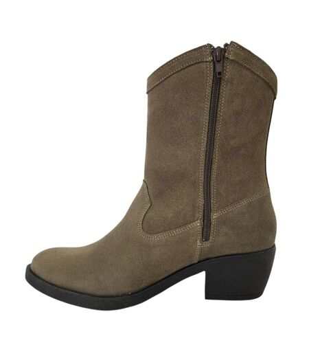 Bottines Santiags Dalida Femme Taupe Jack Wills