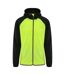 AWDis Just Cool Mens Contrast Windshield Jacket (Electric Yellow/Jet Black)