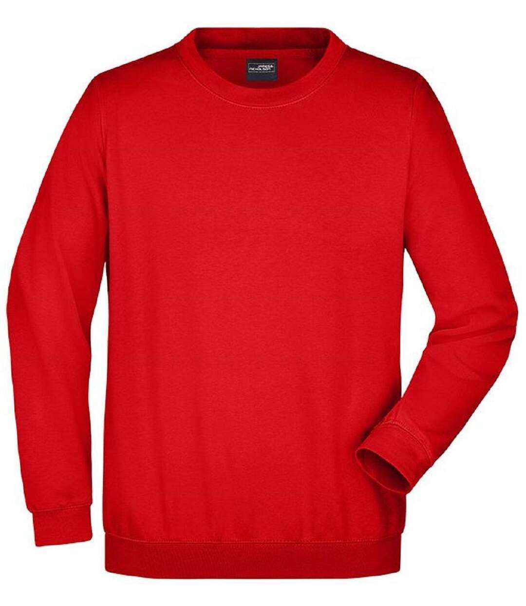 Sweat-shirt col rond - JN040 - rouge tomate - mixte homme femme