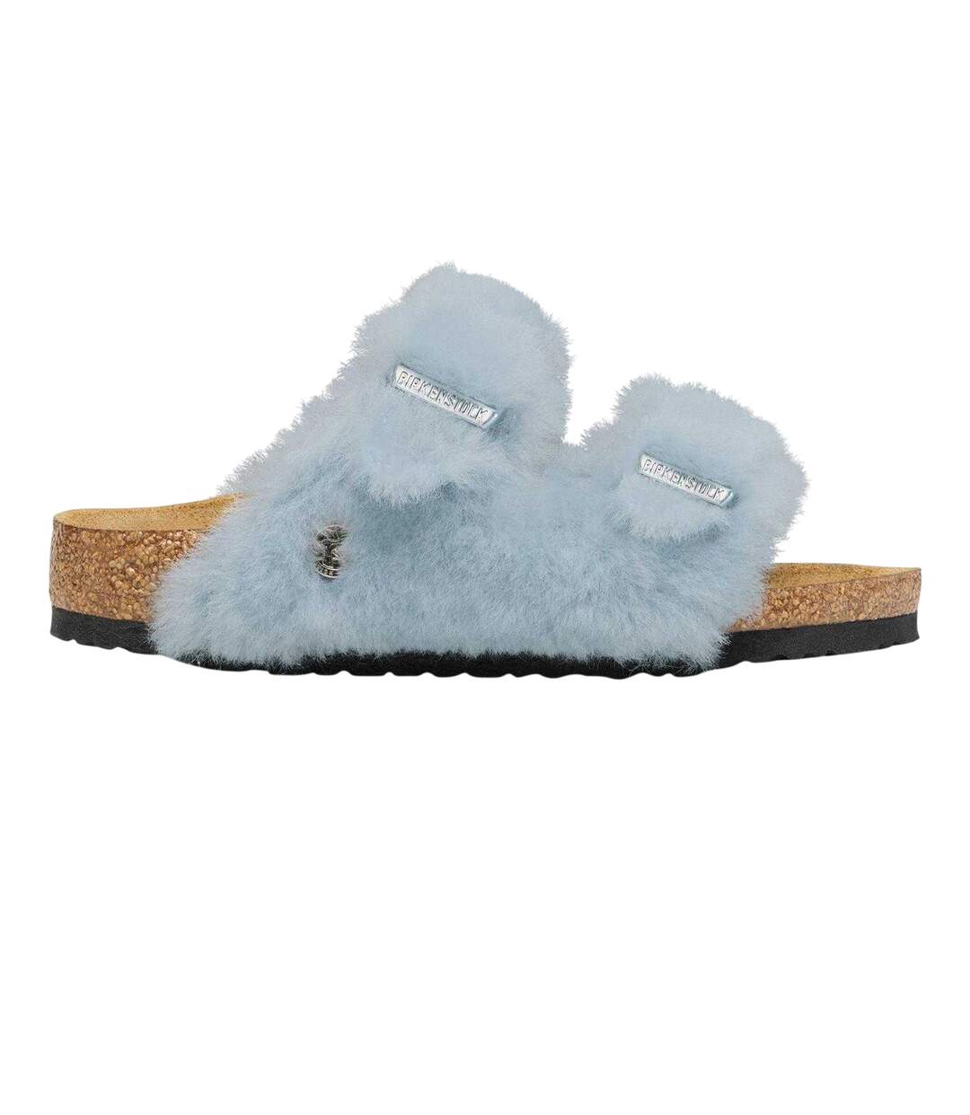 Childrens/kids Arizona Open Toe Flat Sandals Blue Birkenstock-1