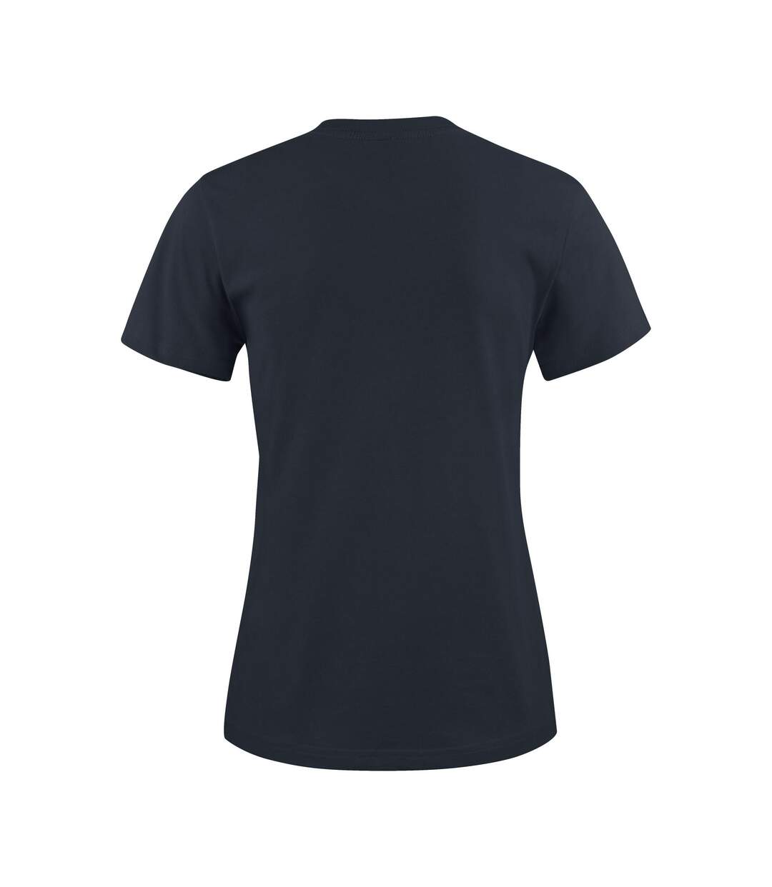 Womens/ladies Heavy T-shirt Dark Navy Printer-3