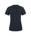 Womens/ladies Heavy T-shirt Dark Navy Printer-3