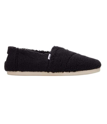 Womens/ladies Alpargata Classic Espadrilles Black Toms
