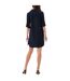 Womens/ladies A-line Mini Shirt Dress Deep Sea Bella Dahl-2