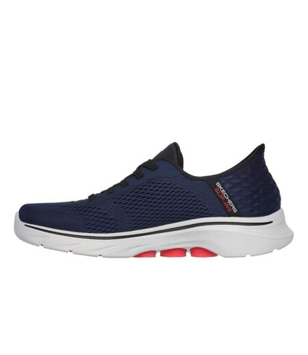 Skechers Mens Go Walk 7 - Free Hand Sneakers (Navy/Red) - UTFS10527