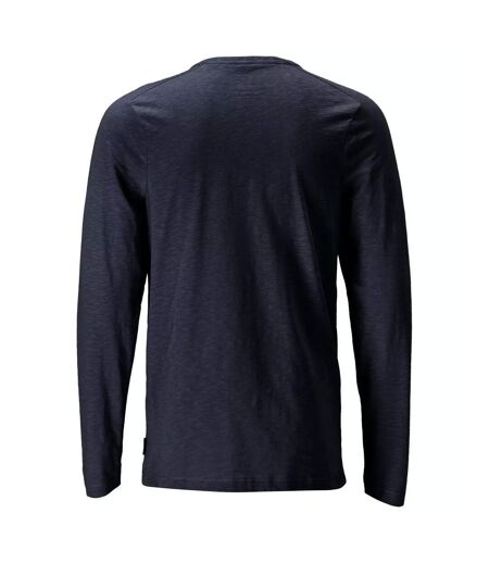 T-shirt Manches Longues Customised Homme Bleu Marine Foncé Mascot