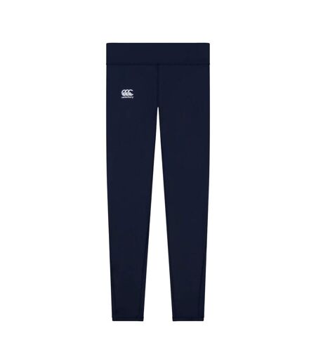 Womens/ladies Vapodri Full Length Leggings Navy Canterbury