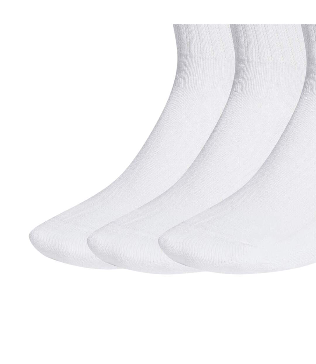 Lot De 3  Chaussettes Motif/style Linéaire Adulte Blanc Adidas-3