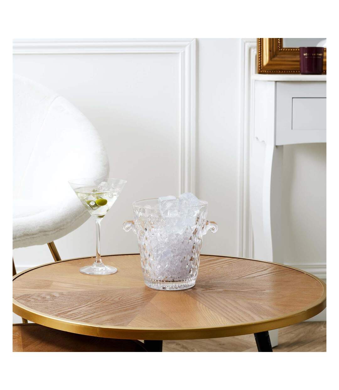 Bougie parfumée senteur figue seau ciselé 13.7 cm-3