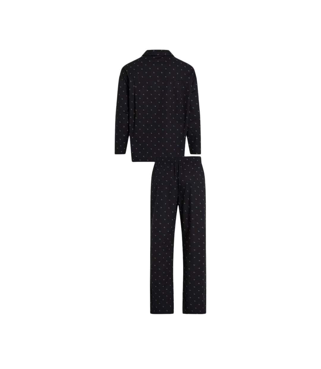 Ensembles de pyjama noir homme calvin klein button down - m-2