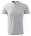 T-shirt manches courtes col V - Unisexe - MF102 - gris clair chiné