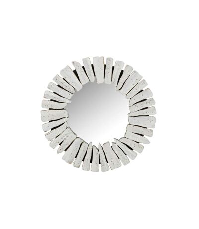 Miroir Mural en Bois Vacay 46cm Blanc