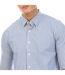 Mens Beasley Vertical Stripe Long-sleeved Shirt Navy White Peter Werth-4