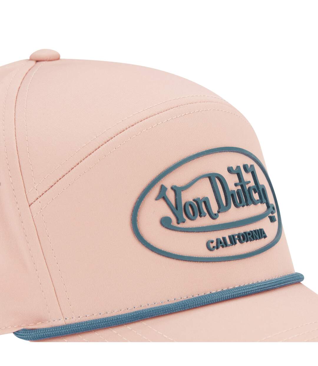 Casquette 6 panneaux filet mesh et patch rubber print Cordon Vondutch-3