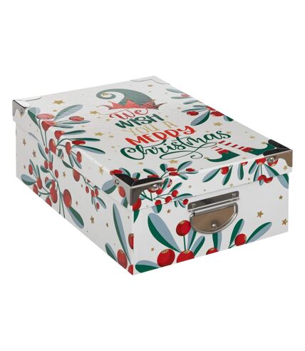 Lot de 6 boîtes pour cadeaux de Noël Lutins - Multicolore