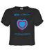 Womens/ladies Fallen In Love Buzzcocks Crop Top Charcoal Amplified-1