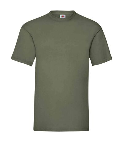 T-shirt valueweight homme olive classique Fruit of the Loom Fruit of the Loom