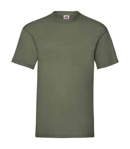 T-shirt valueweight homme olive classique Fruit of the Loom