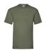 Mens valueweight t-shirt classic olive Fruit of the Loom