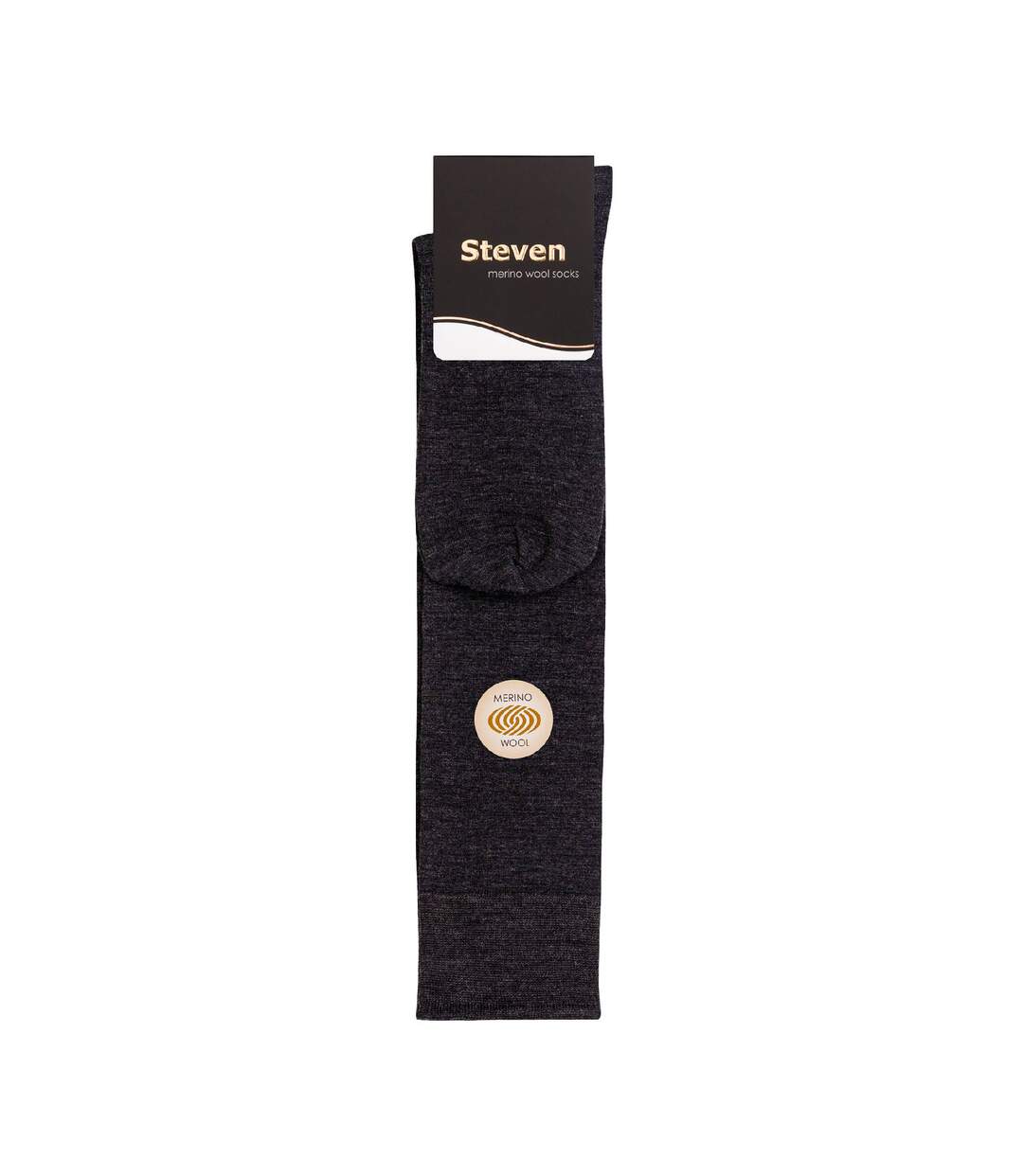 Steven - 1 Paire Homme Chaussettes Hautes Laine Mérinos Randonnée-2