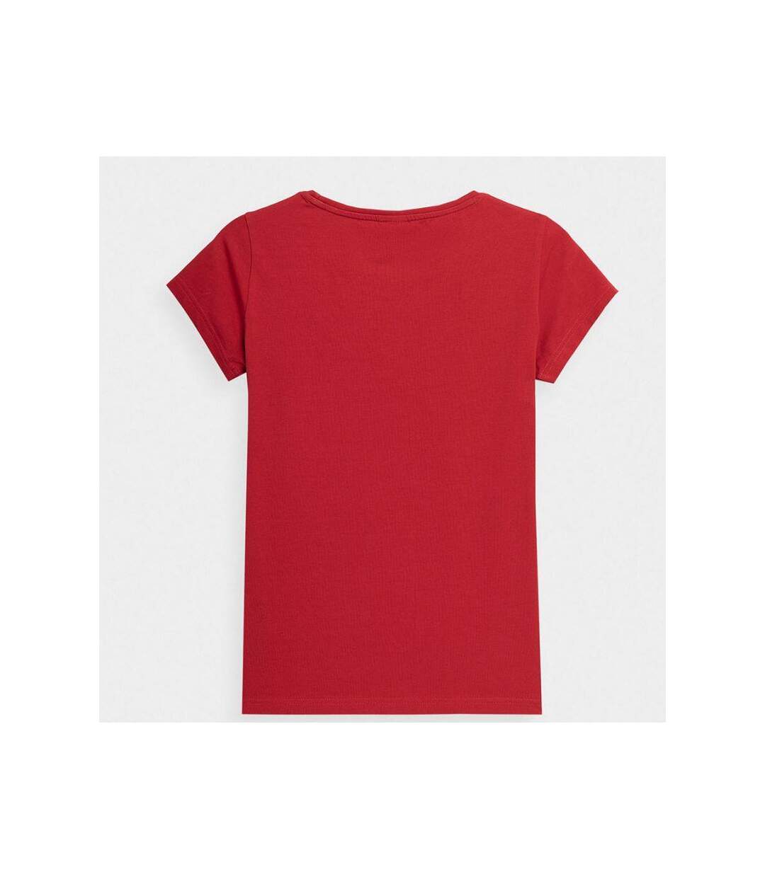 T-shirt Motif/style Imprimé Femme Rouge 4F-2