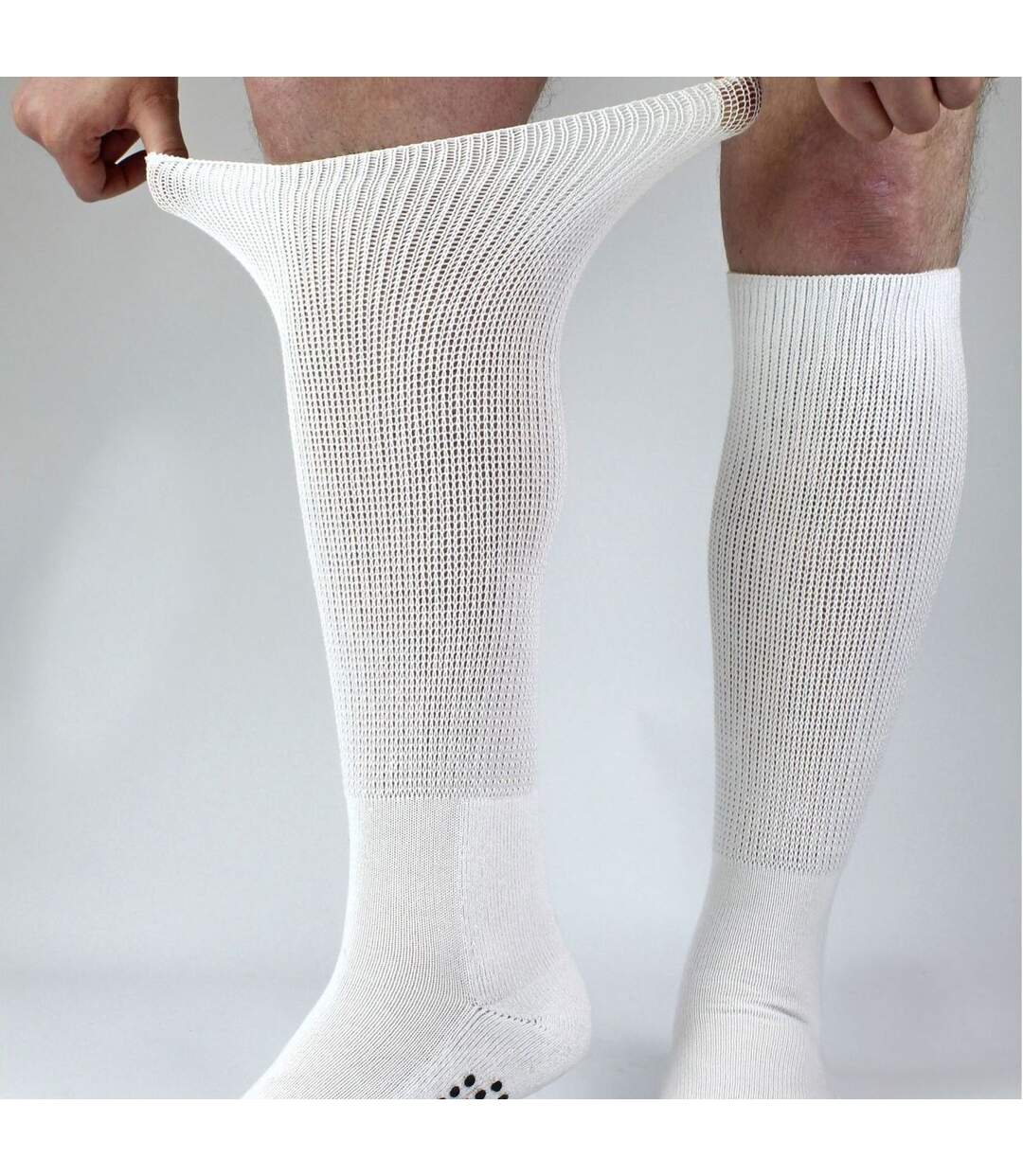 4 Paires Chaussettes Diabétiques Antidérapantes | Chaussettes Sans Elastique-2