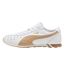 Mens Sprint Cowhide Leather Lace Up Trainers White Tan Puma-2