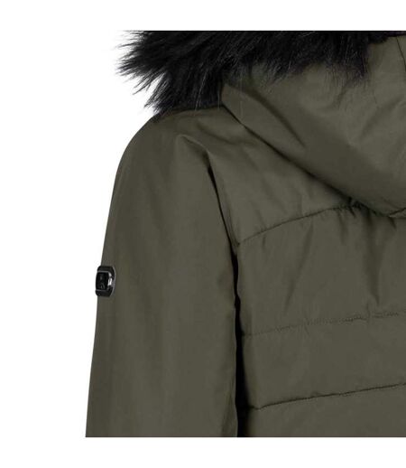 Womens/ladies Translate Padded Jacket Dark Vine Trespass