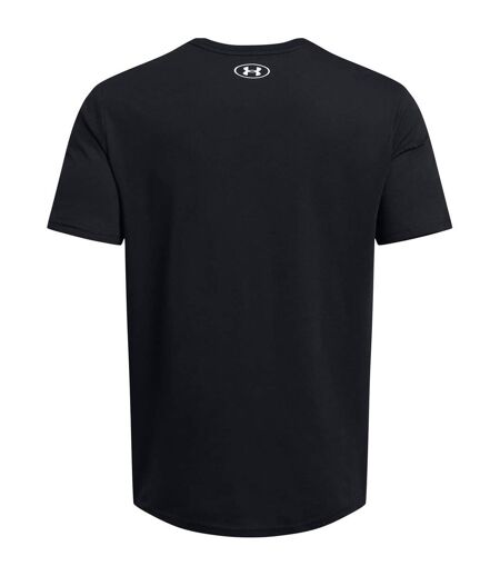 Mens Foundation Updates Gl Short-sleeved T-shirt Black White Under Armour