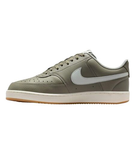 Mens Vision Low Leather Trainers Fir White Nike
