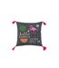 Coussin Déco Déhoussable Ibiza 40x40cm Gris-2