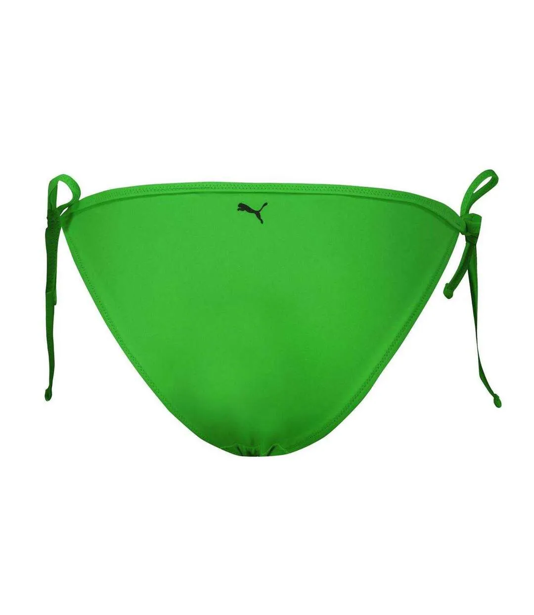 Womens/ladies Side Tie Bikini Bottoms Bright Green Puma-2
