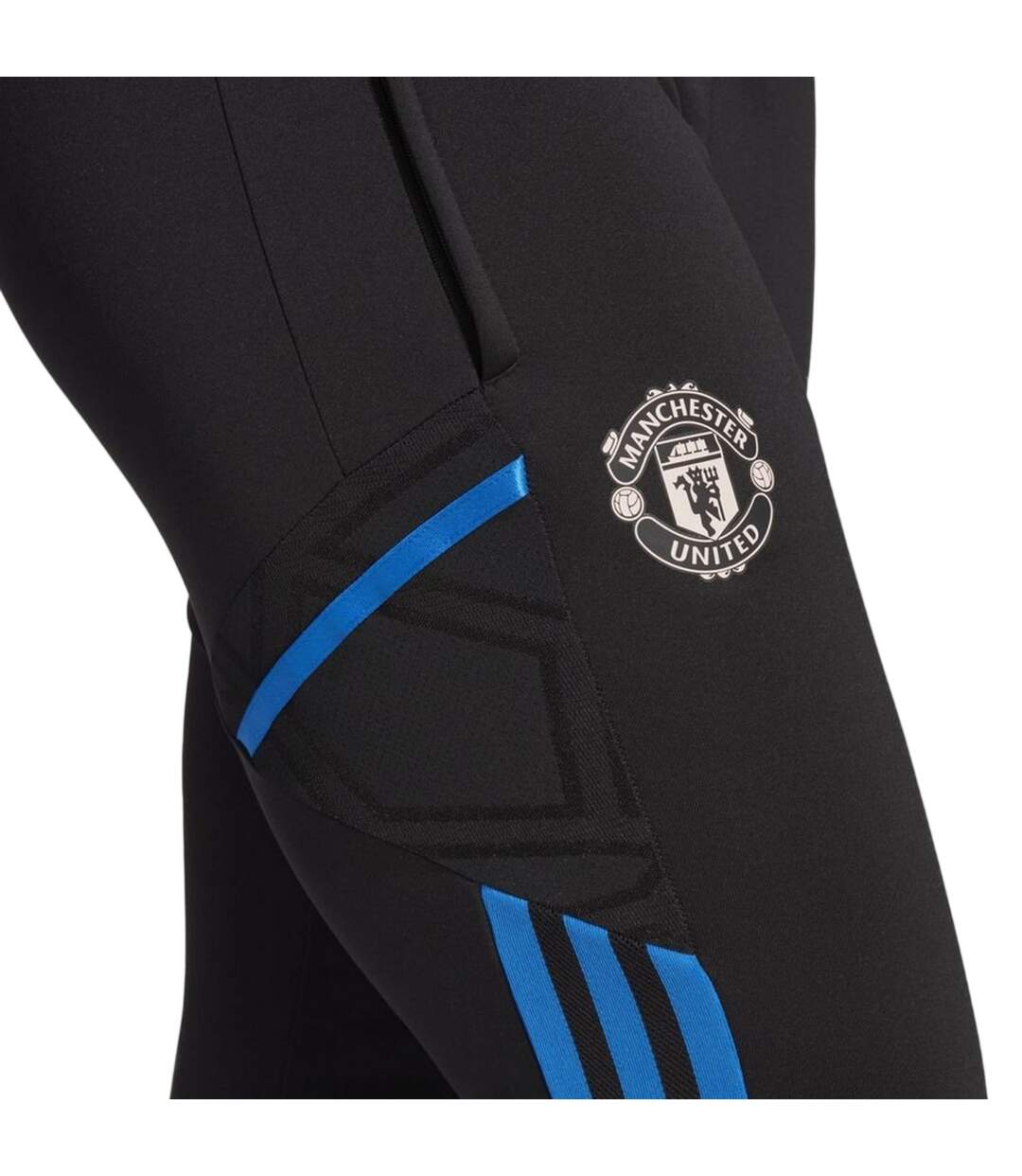 Pantalon De Survêtement Motif/style Manchester United Fc Femme Noir Bleu Adidas-4