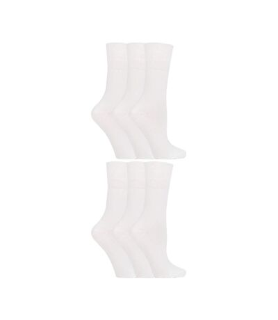 6 Pack Ladies Non Elastic Soft Top Cotton Diabetic Socks