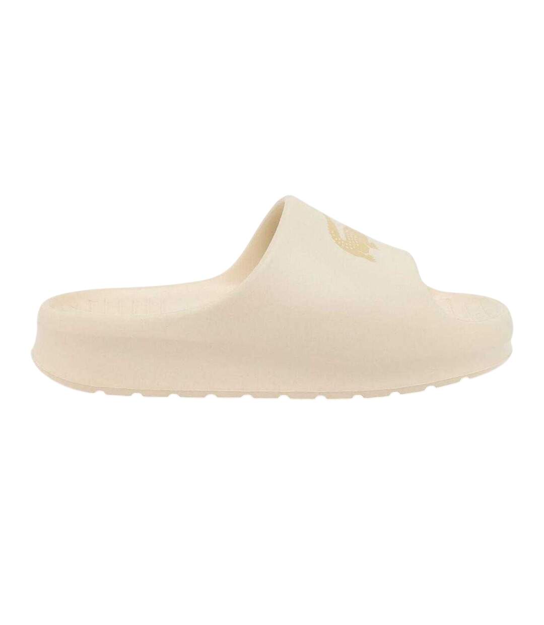 Claquettes Motif/style Épais Serve Femme Beige Lacoste-3