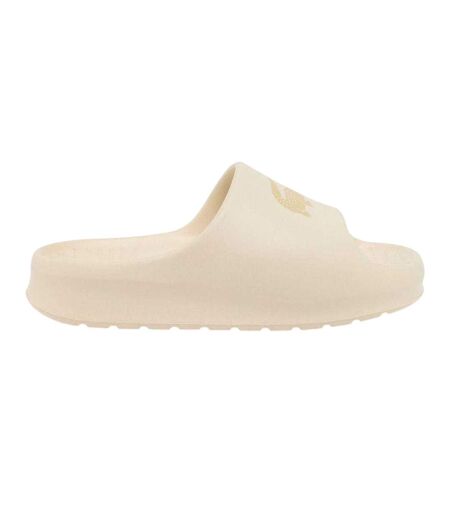 Claquettes Motif/style Épais Serve Femme Beige Lacoste