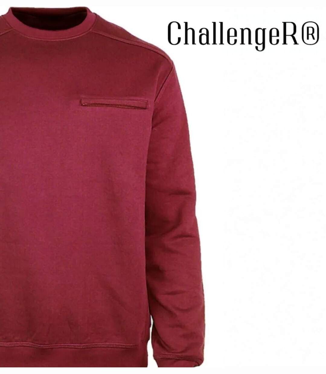 CHALLENGER BULGARE3 — Sweat col rond bordeaux : style raffiné et finitions soignées-4