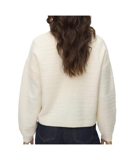 Gilet ecru femme vero moda boom structure