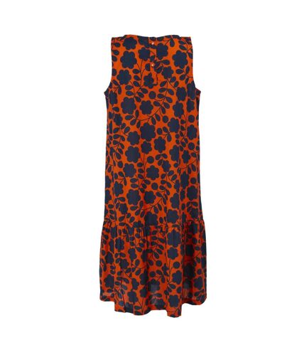 Robe mi-longue orla kiely femme orange Regatta