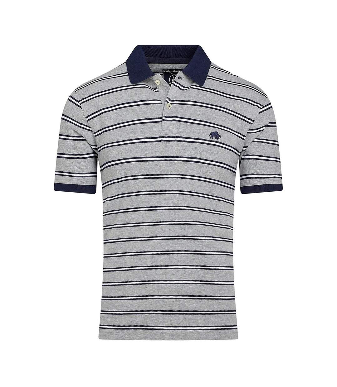 Polo tram homme gris chiné Raging Bull-1