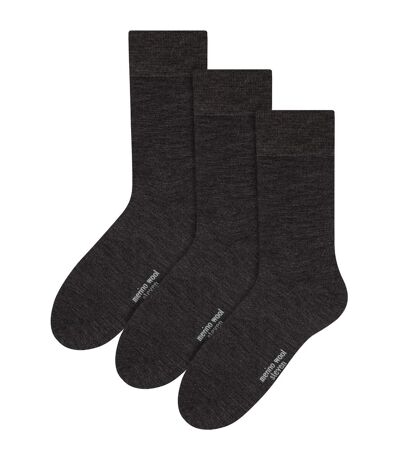 Steven - 3 Paires Homme Chaussettes Merinos Laine Chaudes Randonnée