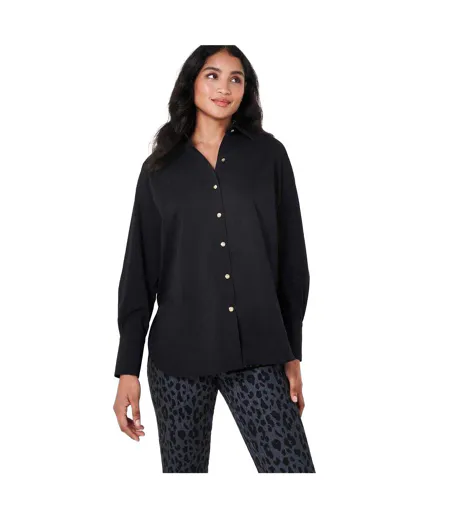 Chemise Manches Longues Motif/style Marque Femme Noir Biba