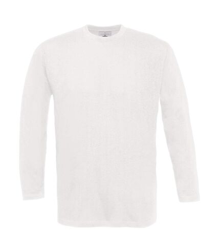T-shirt manches longues homme - col rond - E190LSL - blanc