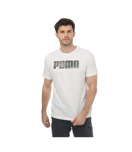 T-shirt sportstyle homme blanc Puma